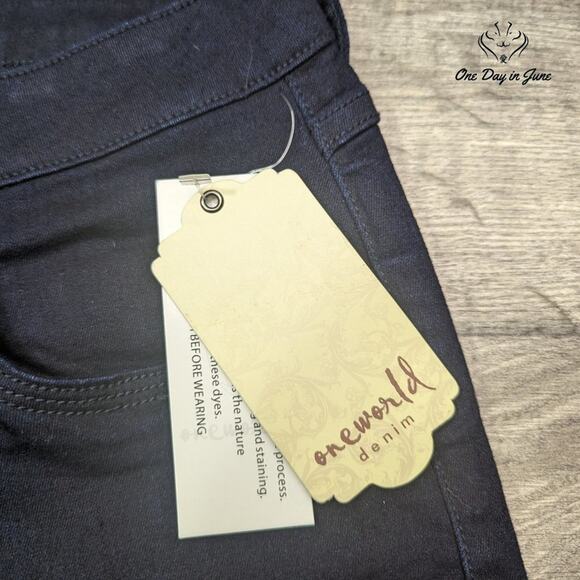 Oneworld Denim Cropped Denim  Jeans Size 12 - Picture 2 of 6